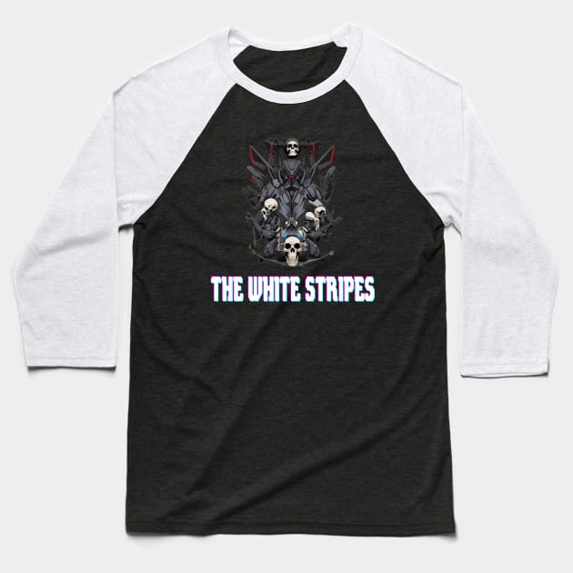 The White Stripes Baseball T-Shirt by Maheswara.Momocats